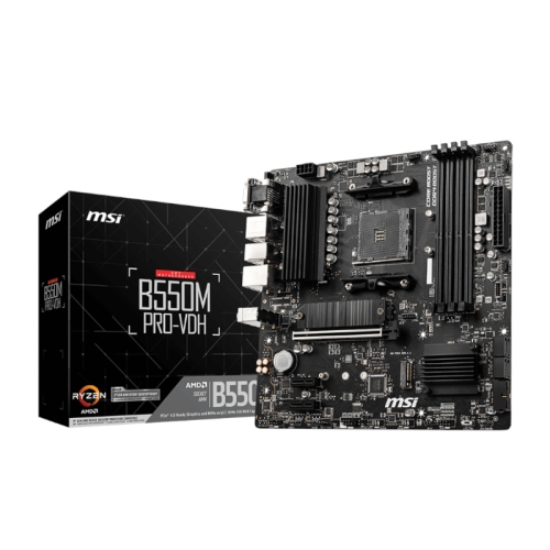 MSI B550M PRO-VDH AMD AM4 MATX Gaming Motherboard