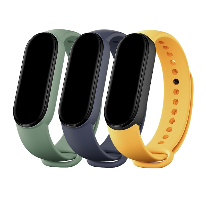 Xiaomi Smart Band 5 Matte Straps - Navy Blue | Yellow | Mint Green