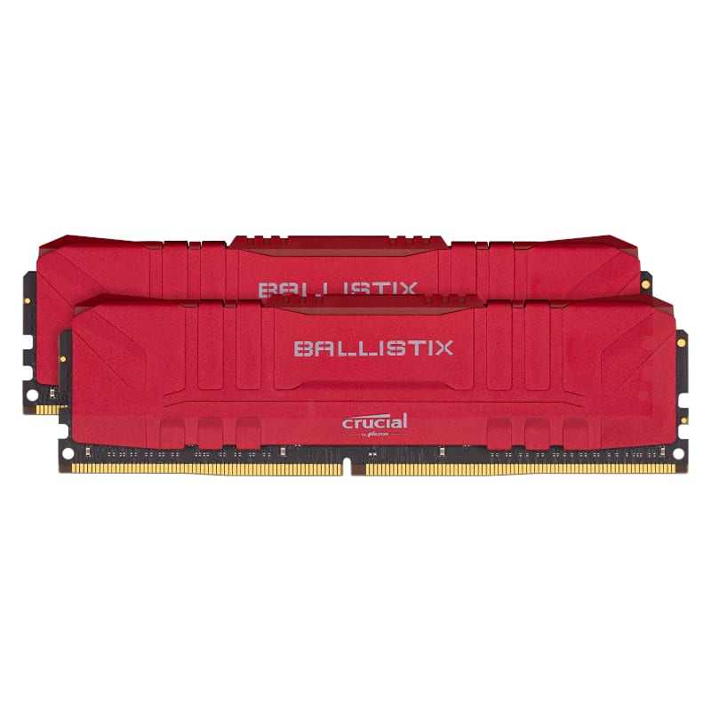 Crucial Ballistix 32GB Kit (2x16GB) 3200MHz DDR4 Desktop Gaming Memory - Red