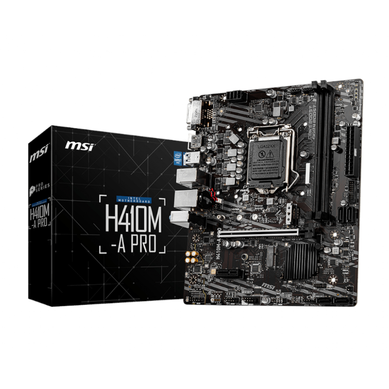 MSI H410M-A PRO Intel LGA1200 MATX Gaming Motherboard