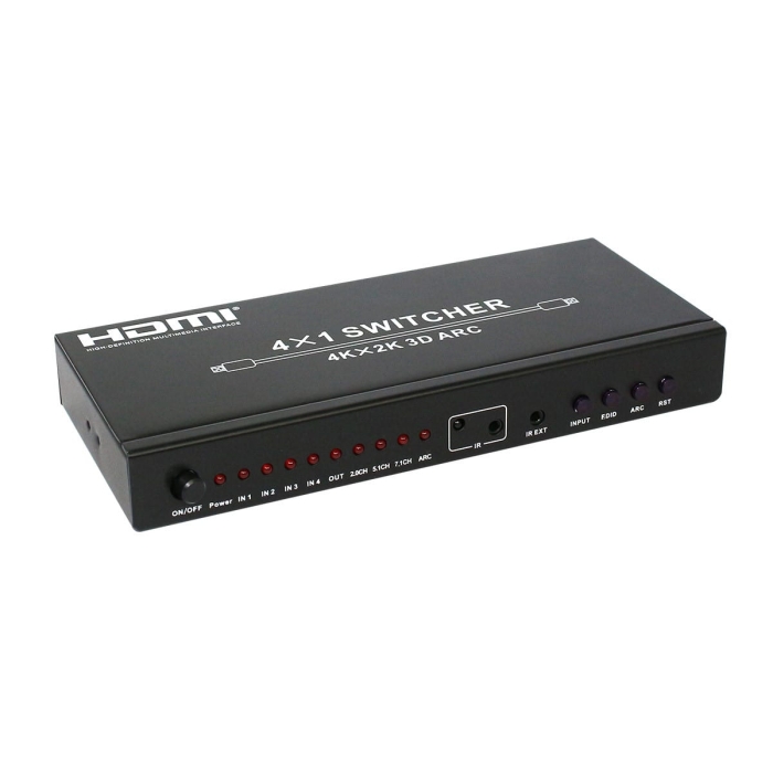 HDCVT 4x1 HDMI 4k Switch with Audio