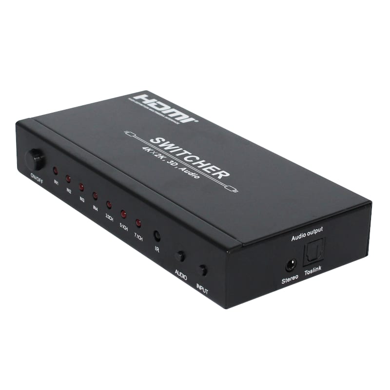 HDCVT 4x1 HDMI Switch with Audio