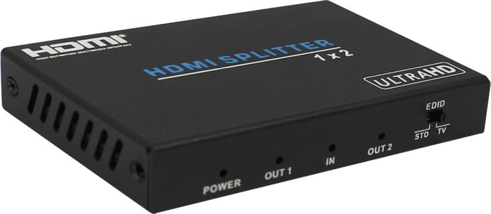 HDCVT 1x2 HDMI 2.0 Splitter Supports HDCP 2.0