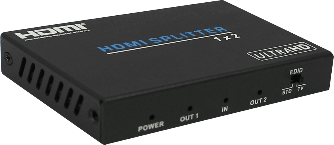 HDCVT 1x2 HDMI 2.0 Splitter Supports HDCP 2.0