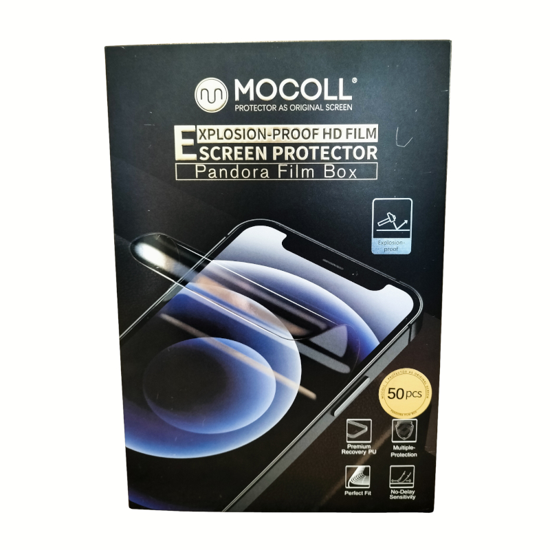 Mocoll Explosion-Proof 4H Anti-Shock Screen Protector 50 Pack - Clear