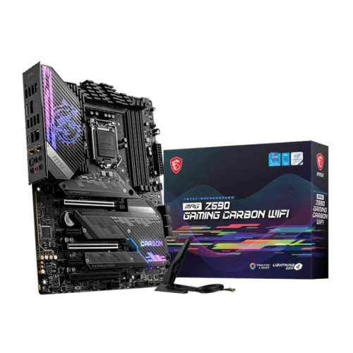 MSI Z590 Gaming Carbon Wifi Intel LGA1200 ATX Gaming Motherboard