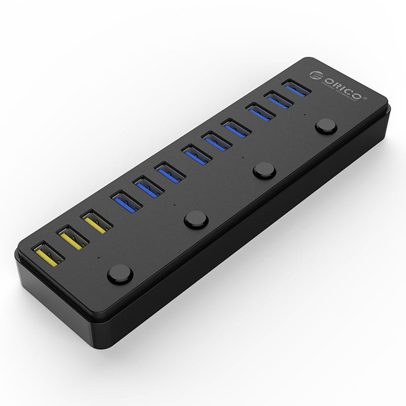 Orico 12 Port USB3.0 Hub - Black