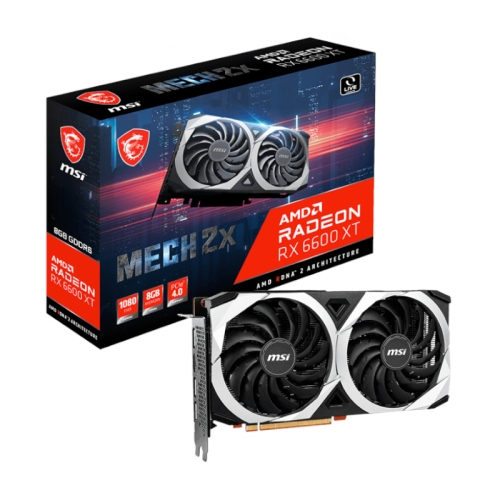 MSI Radeon RX6600 XT MECH 2 X 8G GDDR6 128-Bit Graphics Card