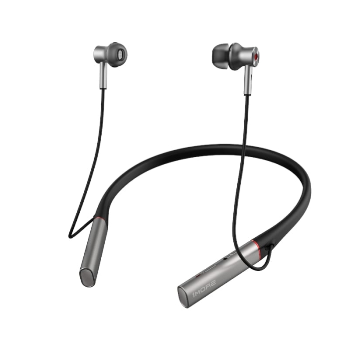 1MORE HiFi E1004BA Dual Driver Active Noise Cancelling BT In-Ear Headphones - Silver