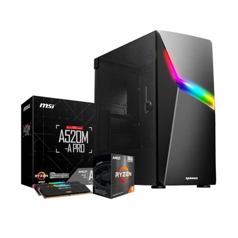 PCBuilder Ryzen 5 5600G ASSAULT Windows 11 Gaming PC