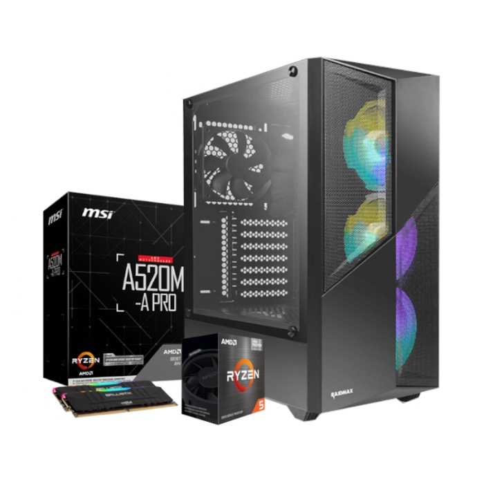 PCBuilder Ryzen 5 5600G ASSAULT Windows 11 Gaming PC