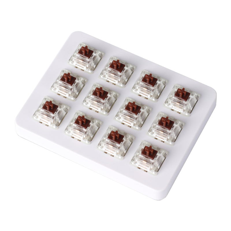 Keychron Brown Cap Gateron Mechanical Set - 12Pcs